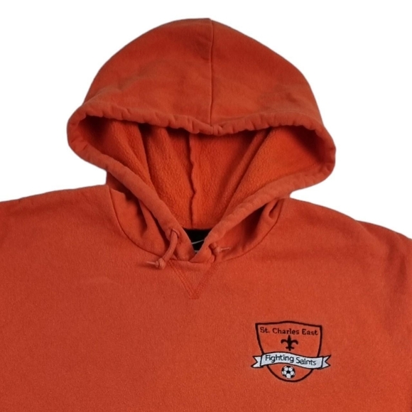 Nike Centre Swoosh USA Hoodie Pullover US University Orange Size M. - Picture 4 of 9